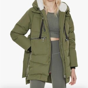 Justify Olive Green Hooded Jacket